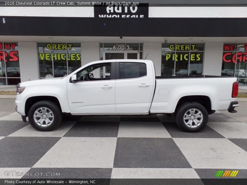 Summit White / Jet Black/Dark Ash 2016 Chevrolet Colorado LT Crew Cab