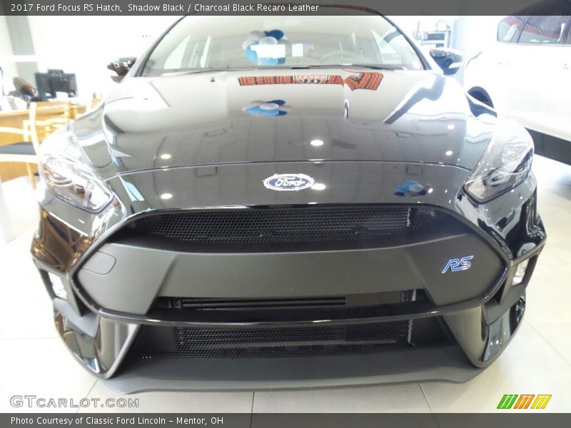 Shadow Black / Charcoal Black Recaro Leather 2017 Ford Focus RS Hatch
