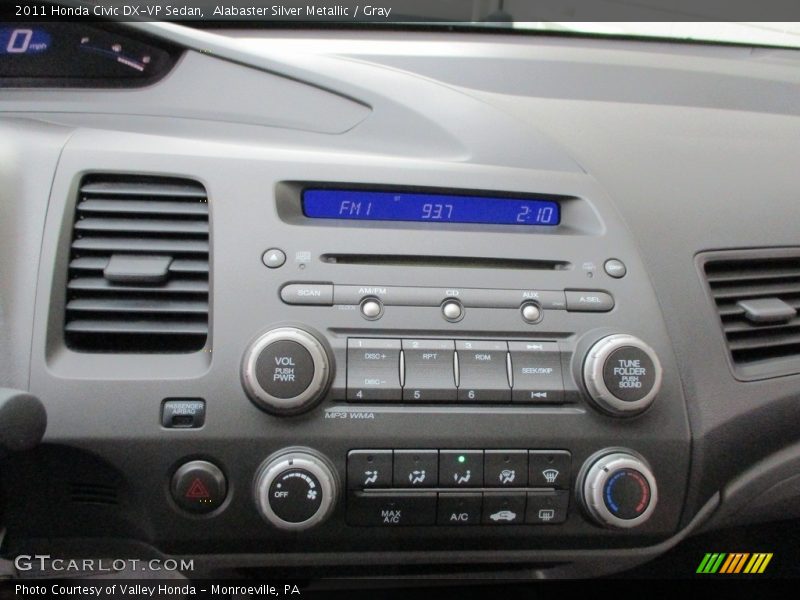 Alabaster Silver Metallic / Gray 2011 Honda Civic DX-VP Sedan