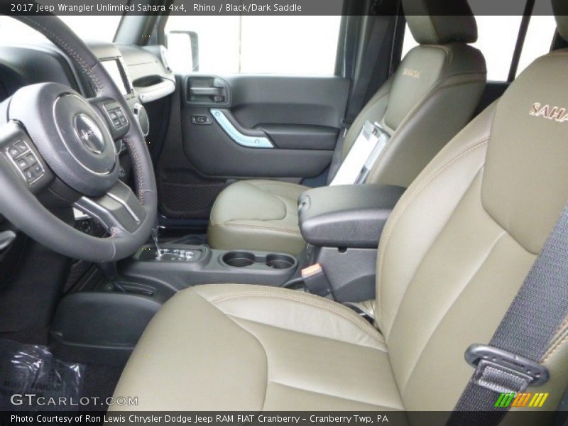 Rhino / Black/Dark Saddle 2017 Jeep Wrangler Unlimited Sahara 4x4