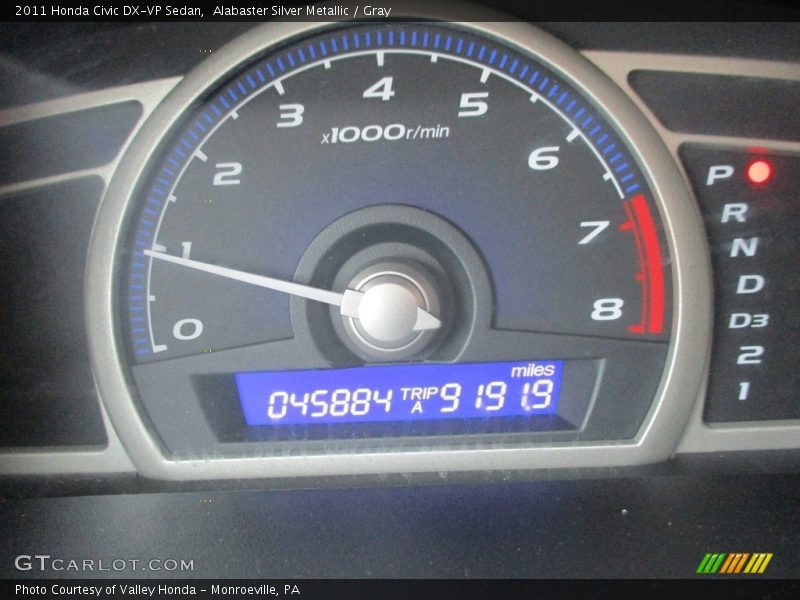Alabaster Silver Metallic / Gray 2011 Honda Civic DX-VP Sedan