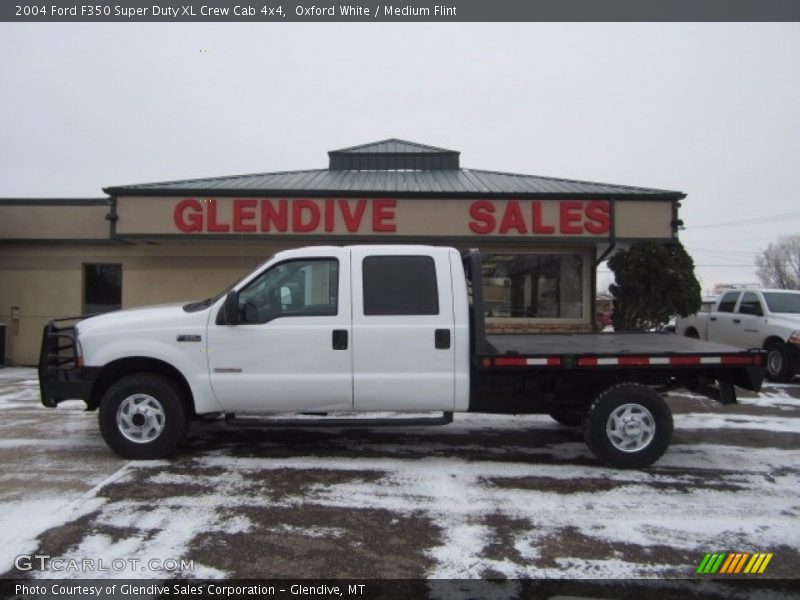 Oxford White / Medium Flint 2004 Ford F350 Super Duty XL Crew Cab 4x4