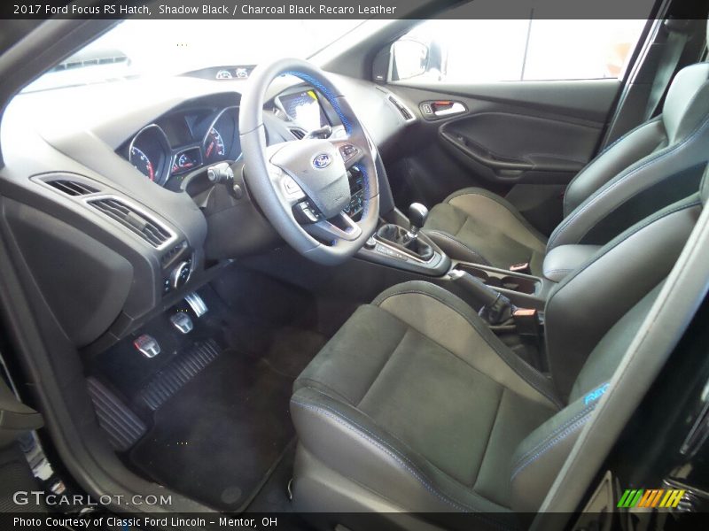 Shadow Black / Charcoal Black Recaro Leather 2017 Ford Focus RS Hatch