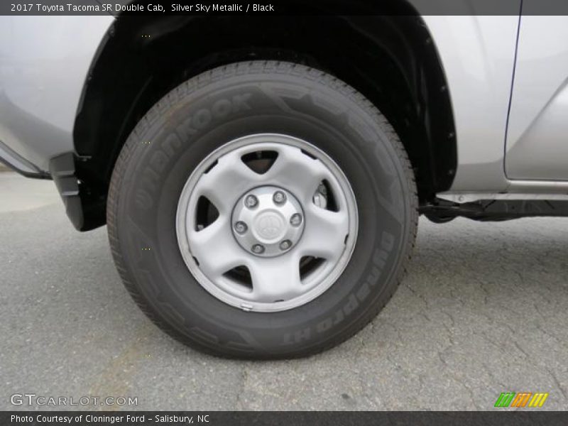 Silver Sky Metallic / Black 2017 Toyota Tacoma SR Double Cab