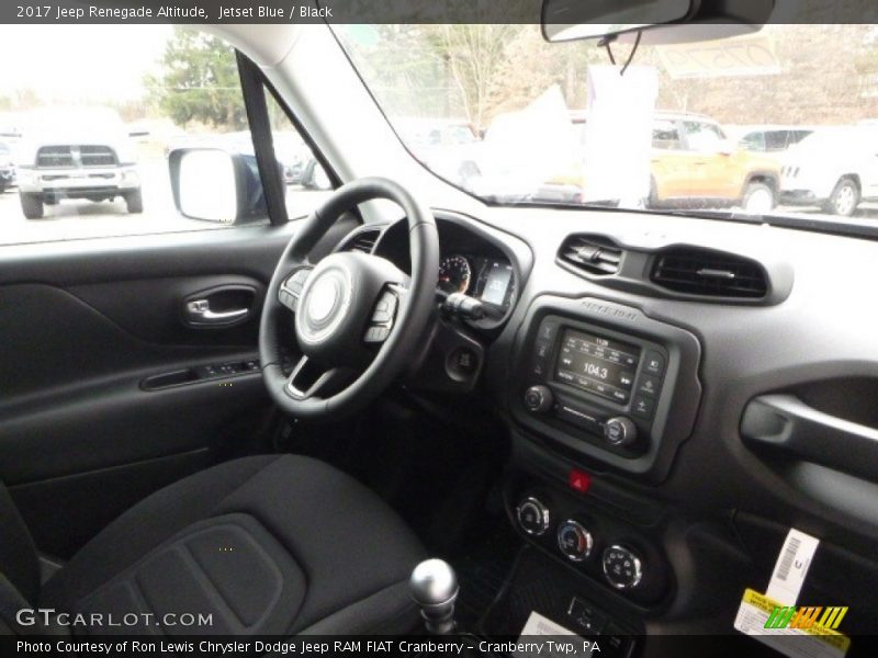 Jetset Blue / Black 2017 Jeep Renegade Altitude