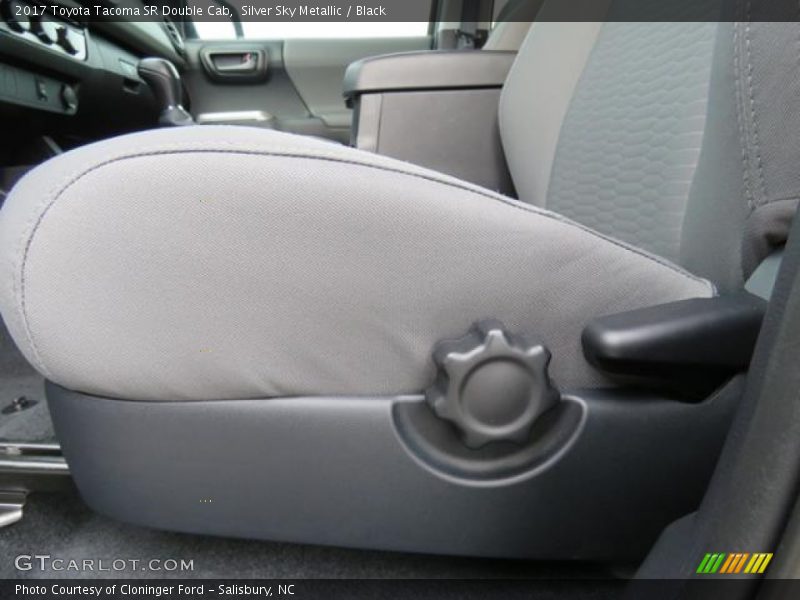 Silver Sky Metallic / Black 2017 Toyota Tacoma SR Double Cab