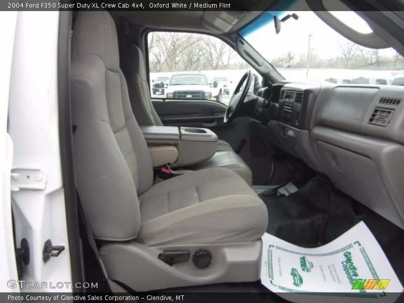Oxford White / Medium Flint 2004 Ford F350 Super Duty XL Crew Cab 4x4