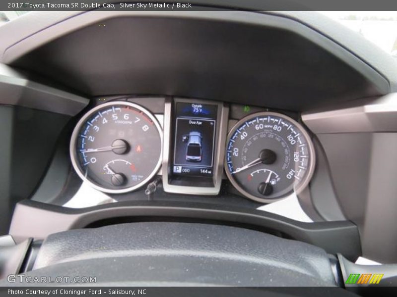 Silver Sky Metallic / Black 2017 Toyota Tacoma SR Double Cab