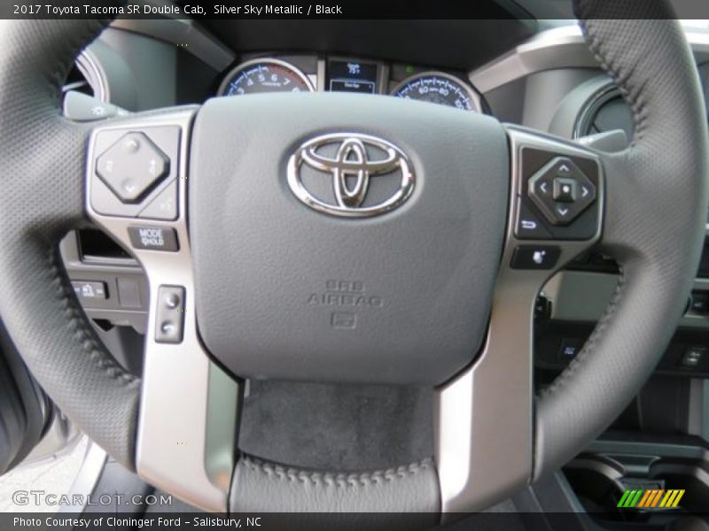 Silver Sky Metallic / Black 2017 Toyota Tacoma SR Double Cab