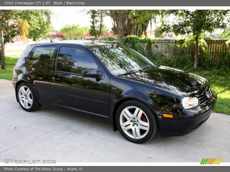 Black / Black/Gray 2003 Volkswagen GTI 1.8T
