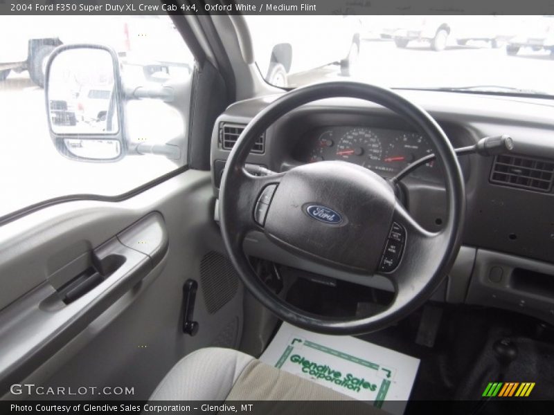 Oxford White / Medium Flint 2004 Ford F350 Super Duty XL Crew Cab 4x4