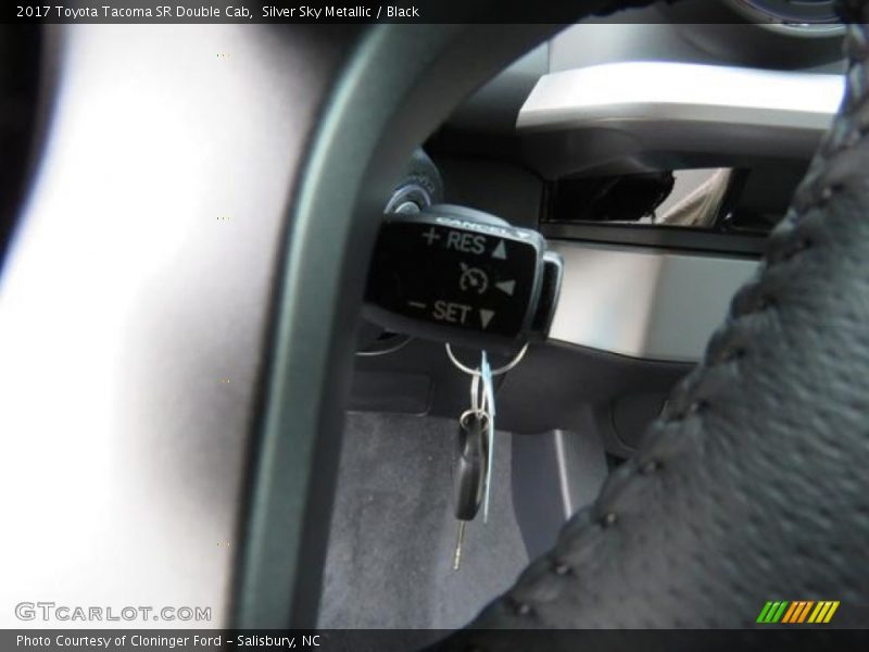 Silver Sky Metallic / Black 2017 Toyota Tacoma SR Double Cab