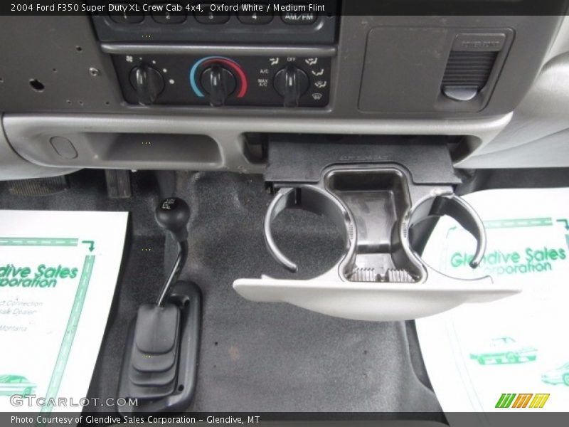 Oxford White / Medium Flint 2004 Ford F350 Super Duty XL Crew Cab 4x4
