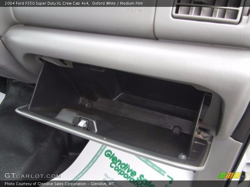 Oxford White / Medium Flint 2004 Ford F350 Super Duty XL Crew Cab 4x4