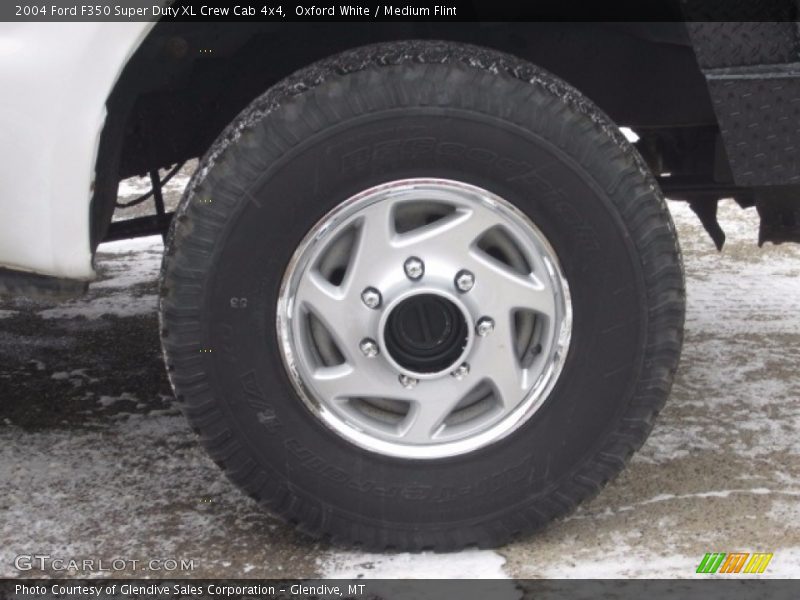 Oxford White / Medium Flint 2004 Ford F350 Super Duty XL Crew Cab 4x4