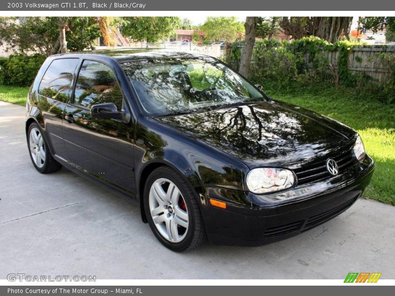 Black / Black/Gray 2003 Volkswagen GTI 1.8T