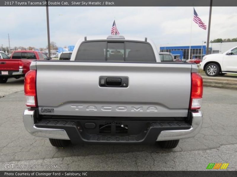 Silver Sky Metallic / Black 2017 Toyota Tacoma SR Double Cab