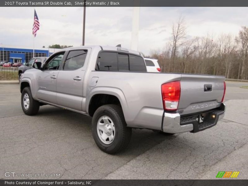 Silver Sky Metallic / Black 2017 Toyota Tacoma SR Double Cab