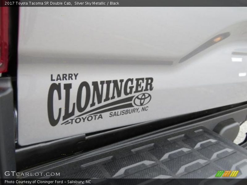 Silver Sky Metallic / Black 2017 Toyota Tacoma SR Double Cab