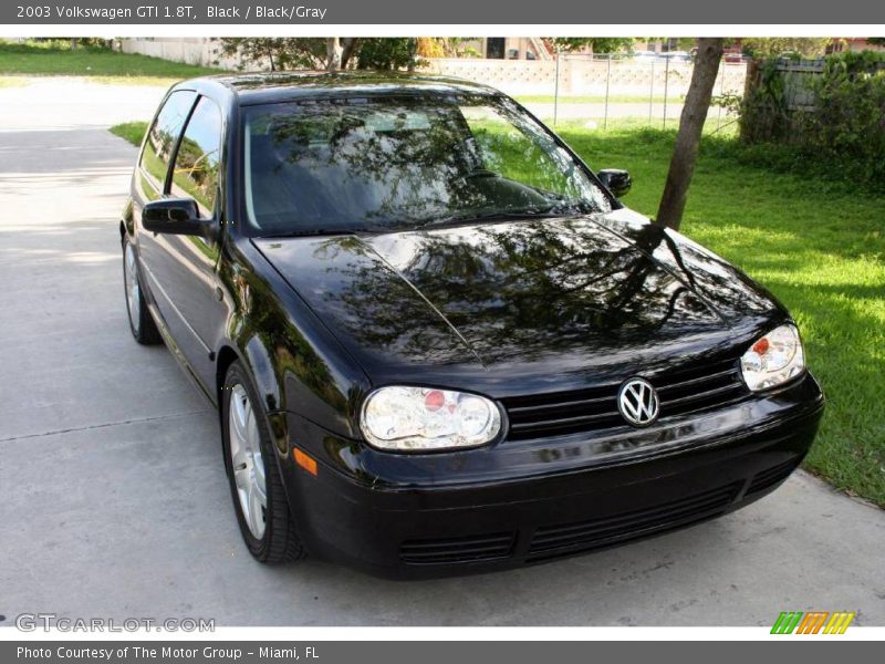 Black / Black/Gray 2003 Volkswagen GTI 1.8T