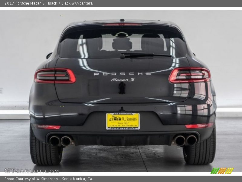 Black / Black w/Alcantara 2017 Porsche Macan S