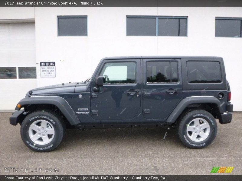 Rhino / Black 2017 Jeep Wrangler Unlimited Sport 4x4