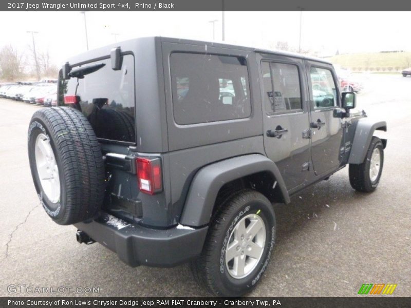Rhino / Black 2017 Jeep Wrangler Unlimited Sport 4x4