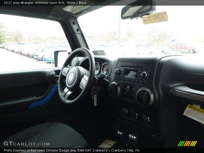 Rhino / Black 2017 Jeep Wrangler Unlimited Sport 4x4
