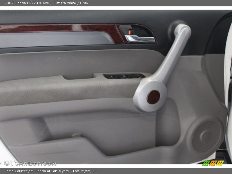Taffeta White / Gray 2007 Honda CR-V EX 4WD