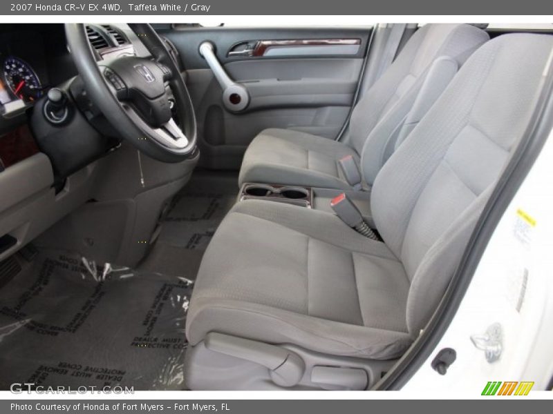 Taffeta White / Gray 2007 Honda CR-V EX 4WD