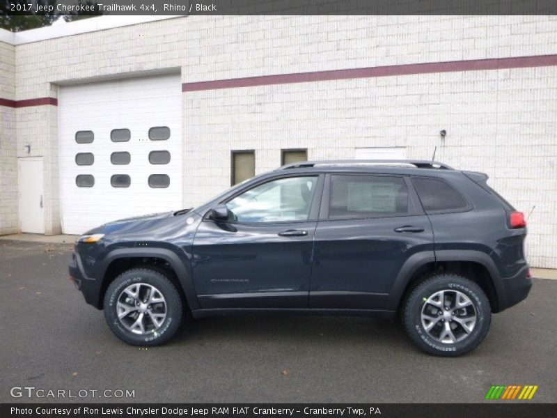 Rhino / Black 2017 Jeep Cherokee Trailhawk 4x4