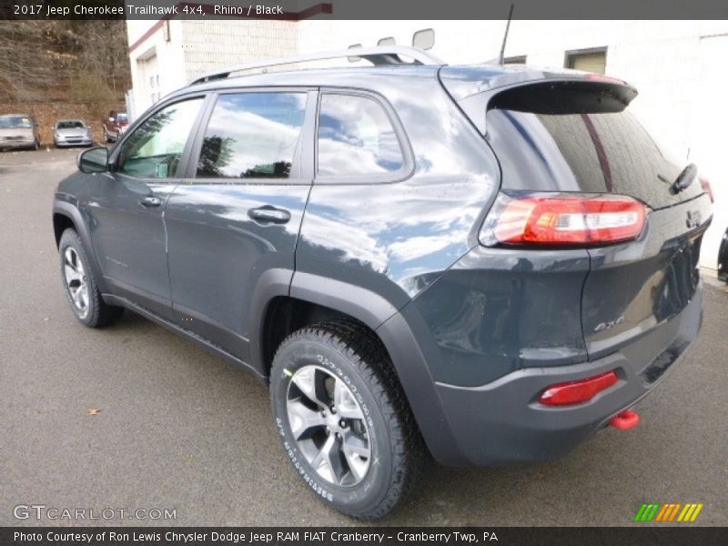 Rhino / Black 2017 Jeep Cherokee Trailhawk 4x4