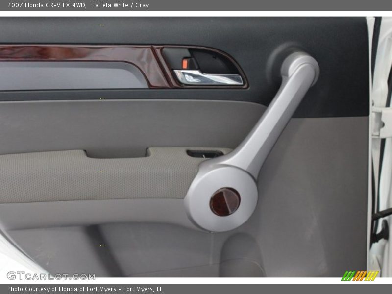 Taffeta White / Gray 2007 Honda CR-V EX 4WD