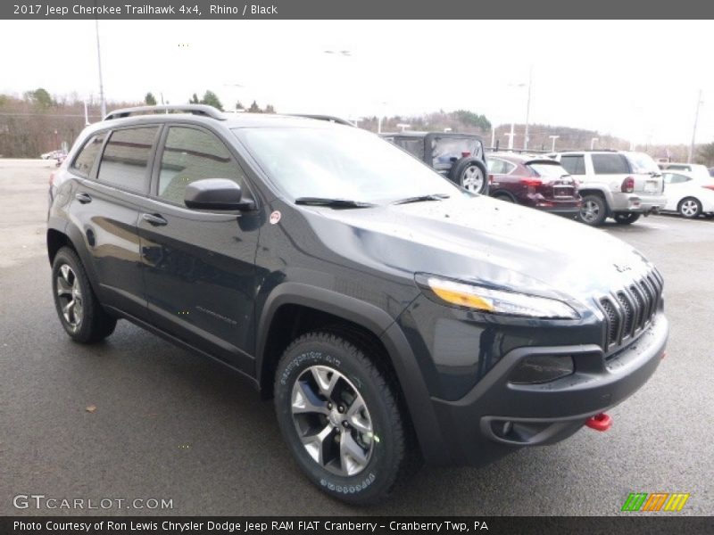 Rhino / Black 2017 Jeep Cherokee Trailhawk 4x4