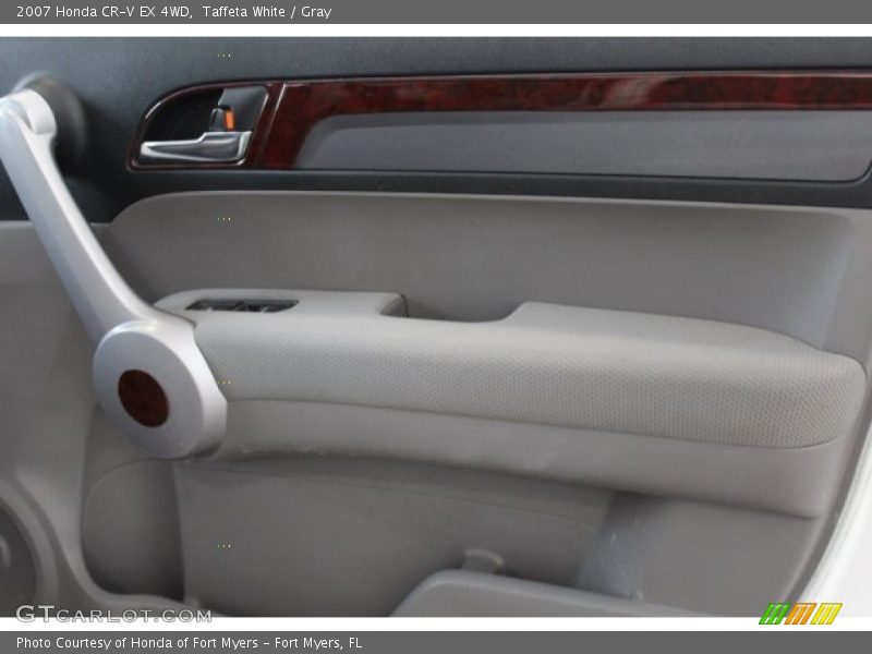 Taffeta White / Gray 2007 Honda CR-V EX 4WD