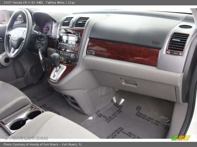 Taffeta White / Gray 2007 Honda CR-V EX 4WD