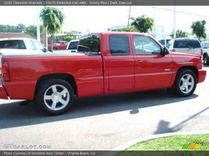 Victory Red / Dark Charcoal 2003 Chevrolet Silverado 1500 SS Extended Cab AWD