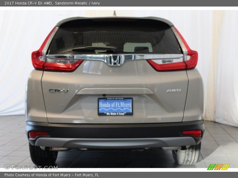 Sandstorm Metallic / Ivory 2017 Honda CR-V EX AWD