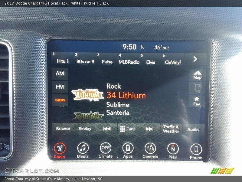 White Knuckle / Black 2017 Dodge Charger R/T Scat Pack