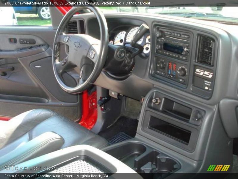 Victory Red / Dark Charcoal 2003 Chevrolet Silverado 1500 SS Extended Cab AWD