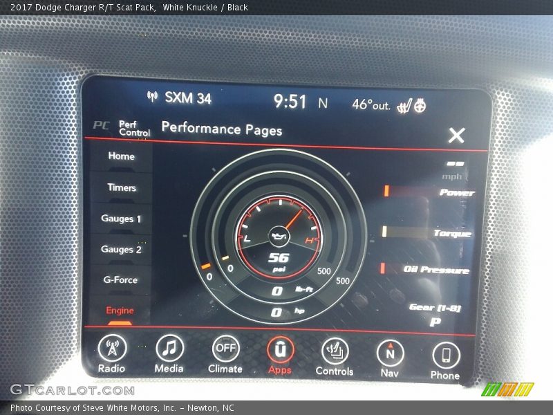 White Knuckle / Black 2017 Dodge Charger R/T Scat Pack