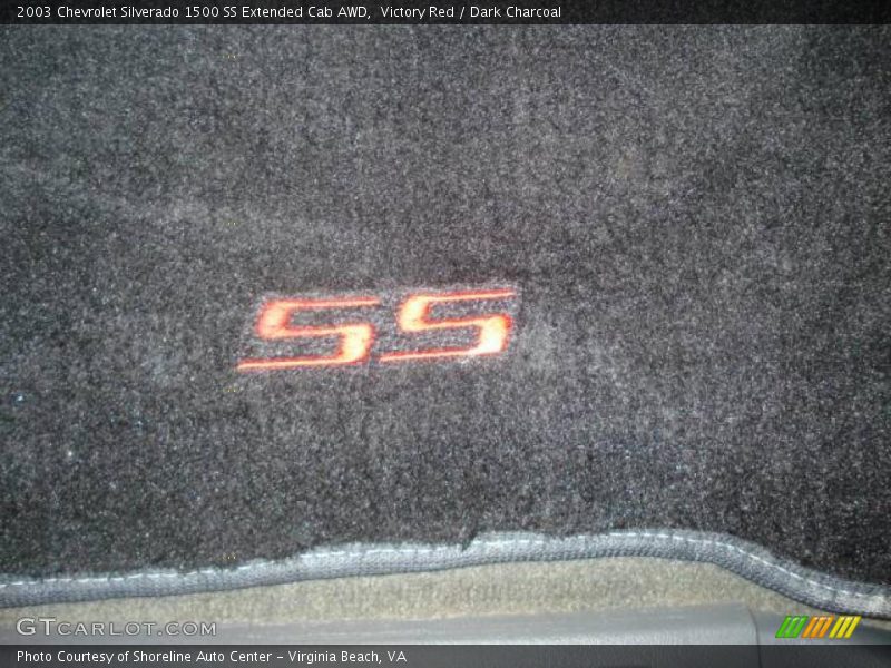 Victory Red / Dark Charcoal 2003 Chevrolet Silverado 1500 SS Extended Cab AWD