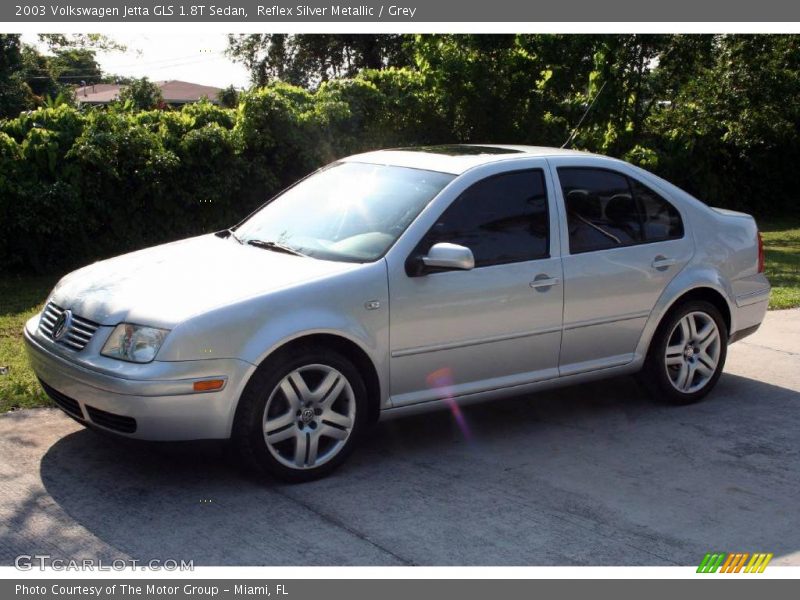 Reflex Silver Metallic / Grey 2003 Volkswagen Jetta GLS 1.8T Sedan