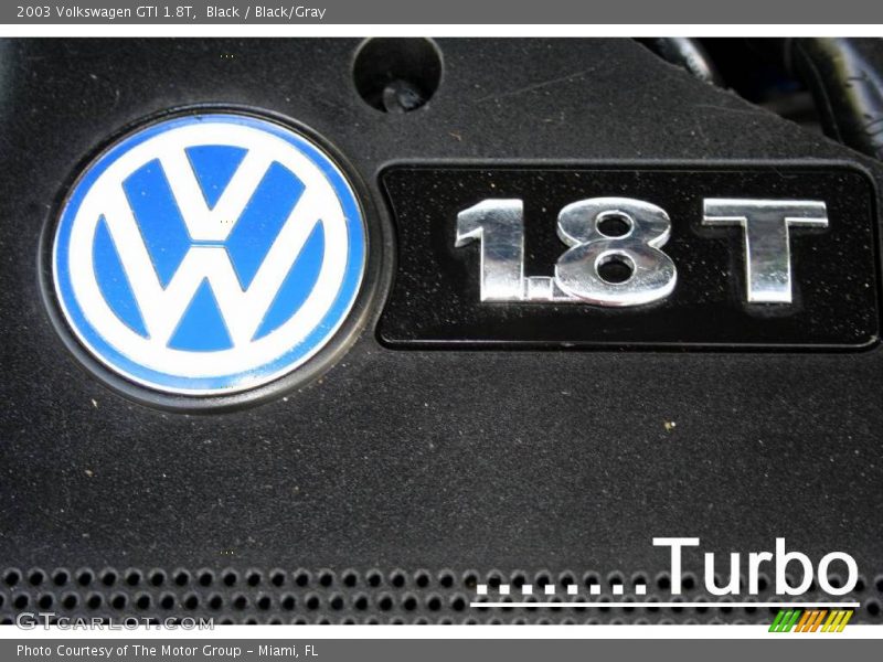 Black / Black/Gray 2003 Volkswagen GTI 1.8T