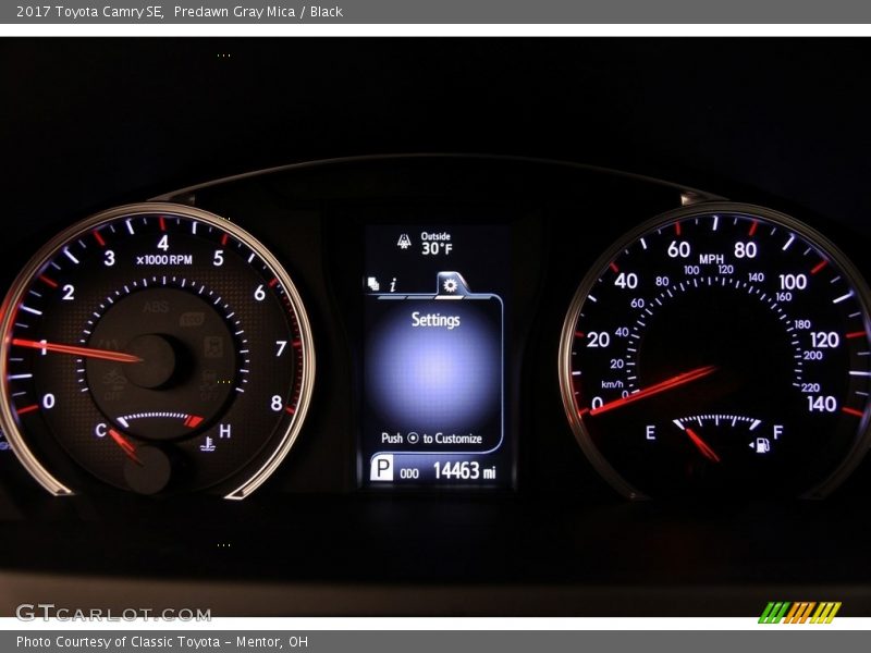 Predawn Gray Mica / Black 2017 Toyota Camry SE