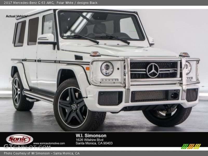 Polar White / designo Black 2017 Mercedes-Benz G 63 AMG