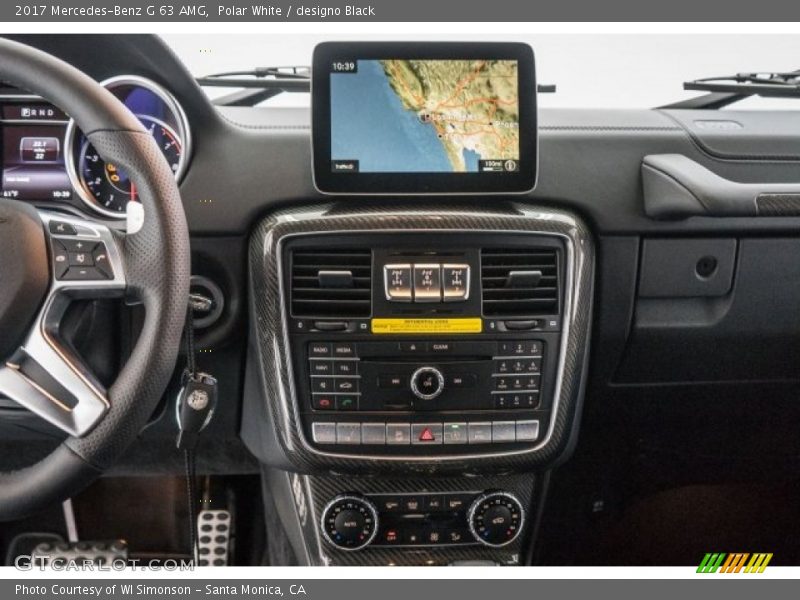 Controls of 2017 G 63 AMG
