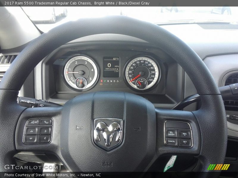 Bright White / Black/Diesel Gray 2017 Ram 5500 Tradesman Regular Cab Chassis