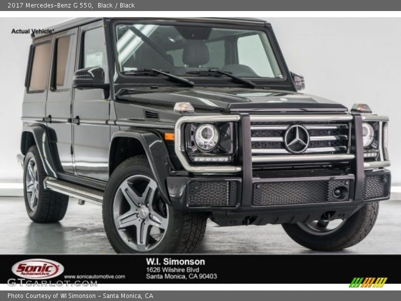 Black / Black 2017 Mercedes-Benz G 550