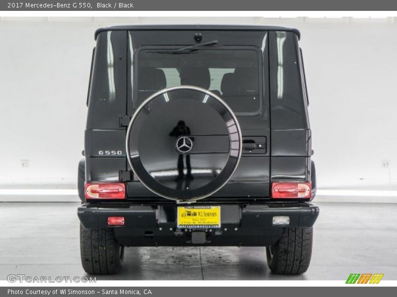 Black / Black 2017 Mercedes-Benz G 550